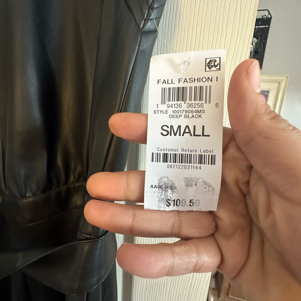 Inc Jump suit Faux Leather